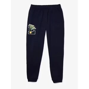 LACOSTE® (Men's 4XL) Pennants™ L-Badge Fleece Sweatpants in Navy - $125